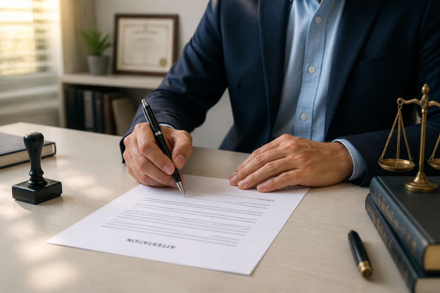 Signature dun document officiel