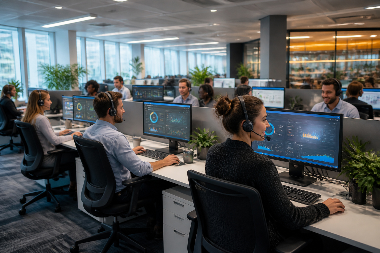Centre dappels moderne et professionnel