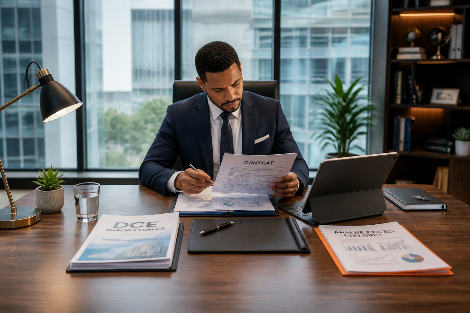 Examen minutieux de documents professionnels
