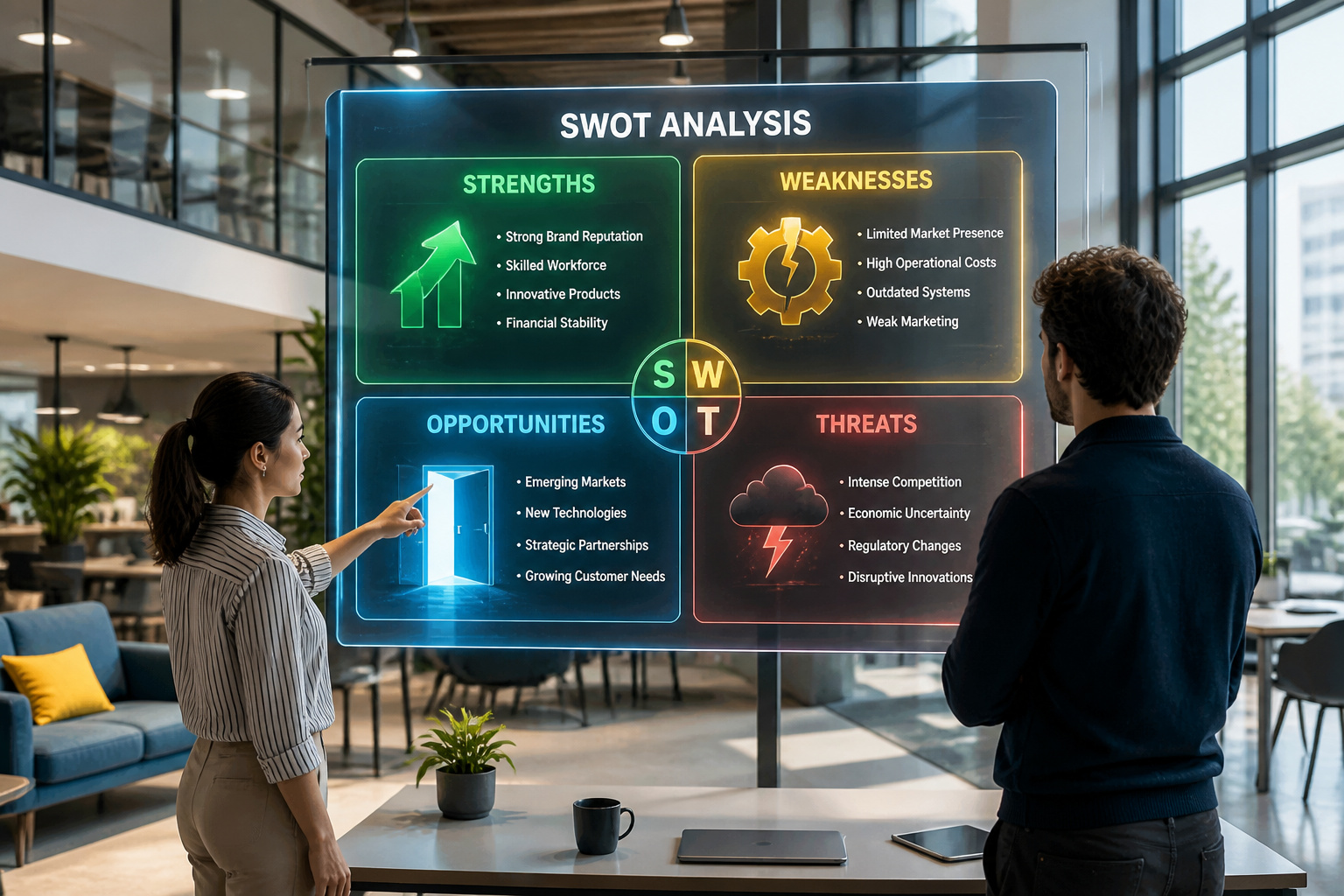 Analyse swot collaborative futuriste
