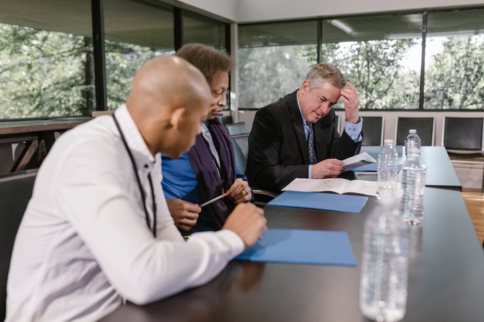 Réunion professionnelle de discussion